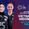 Jadwal dan Link Live Streaming Vietnam vs Indonesia di AVC Women’s Nation Cup 8 Juni 2026
