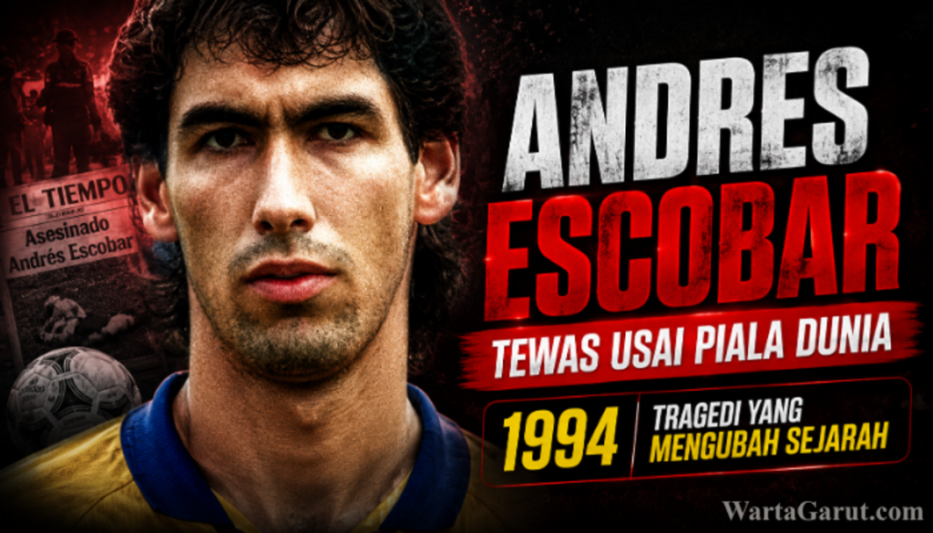 Mantan Pengawal Kartel Tembak Mati Bek Kolombia Andres Escobar