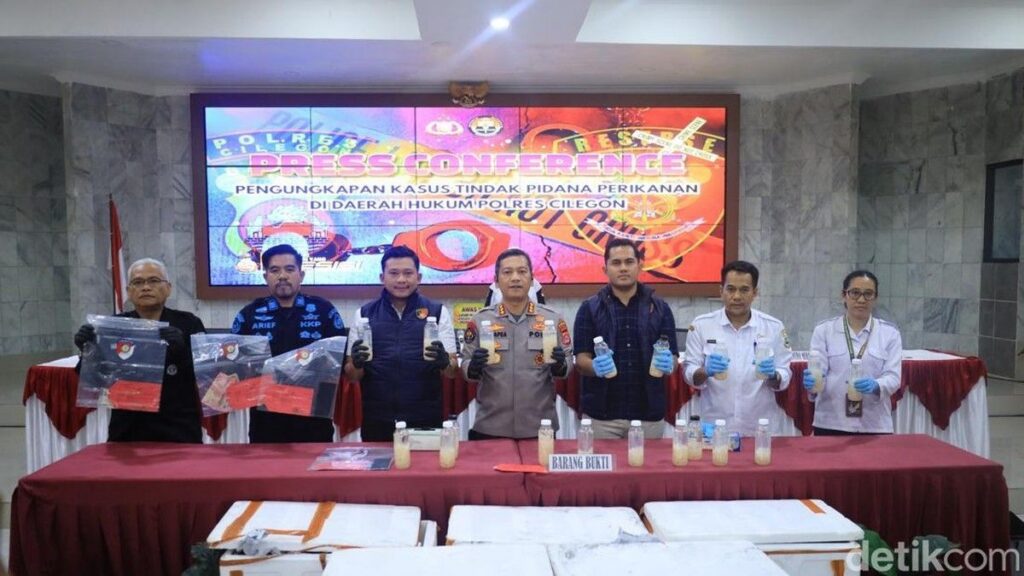 Polres Cilegon Gagalkan Penyelundupan 50 Ribu Benur di Pelabuhan Merak