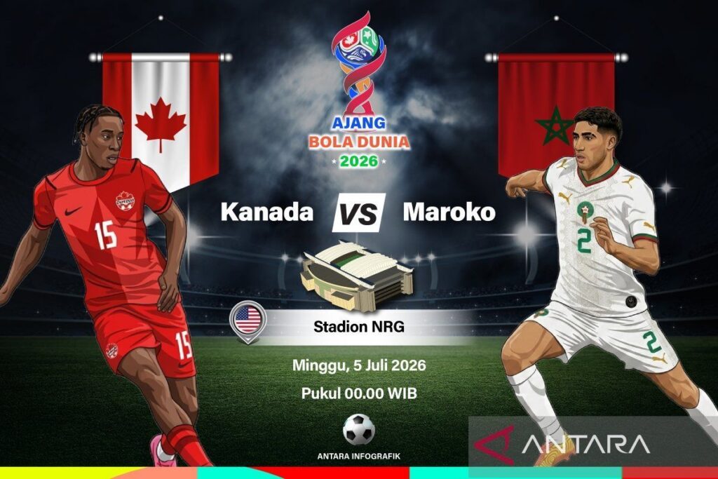 Maroko Hadapi Kanada di Babak 16 Besar Piala Dunia 2026