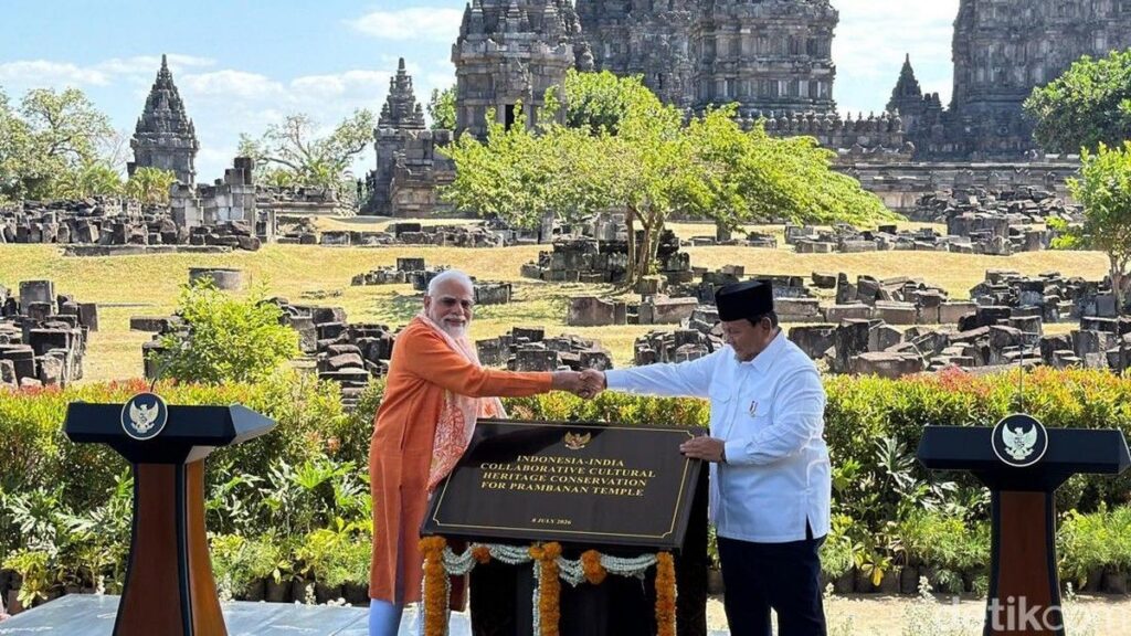 Prabowo dan Narendra Modi Sepakati Restorasi Candi Prambanan