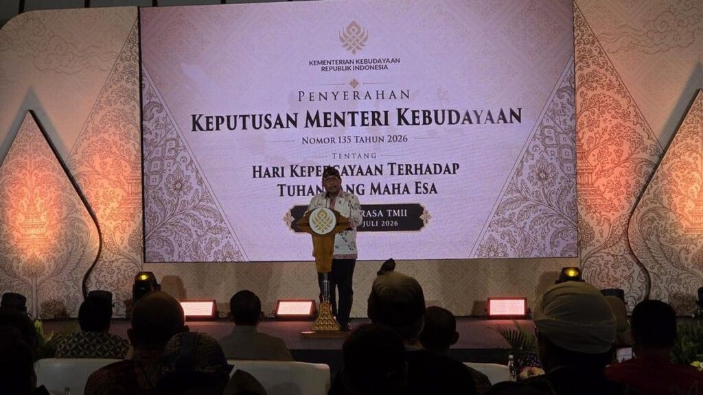 Pemerintah Tetapkan 13 Juli Sebagai Hari Kepercayaan Terhadap Tuhan