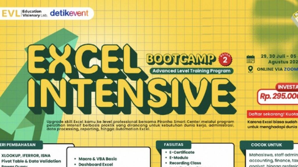 Piranha Smart Center Buka Bootcamp Excel Advanced Batch 2
