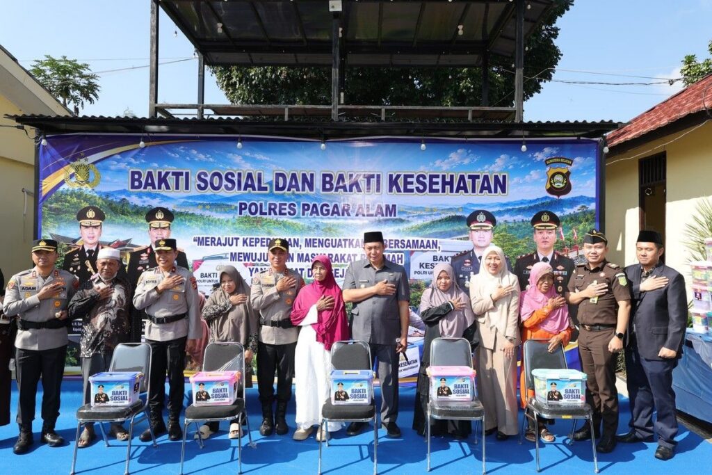 Polda Sumsel Bangun Fasilitas Air dan Jembatan di Pagar Alam