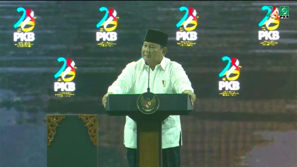 Prabowo Menghargai Dukungan PKB di Harlah ke-28