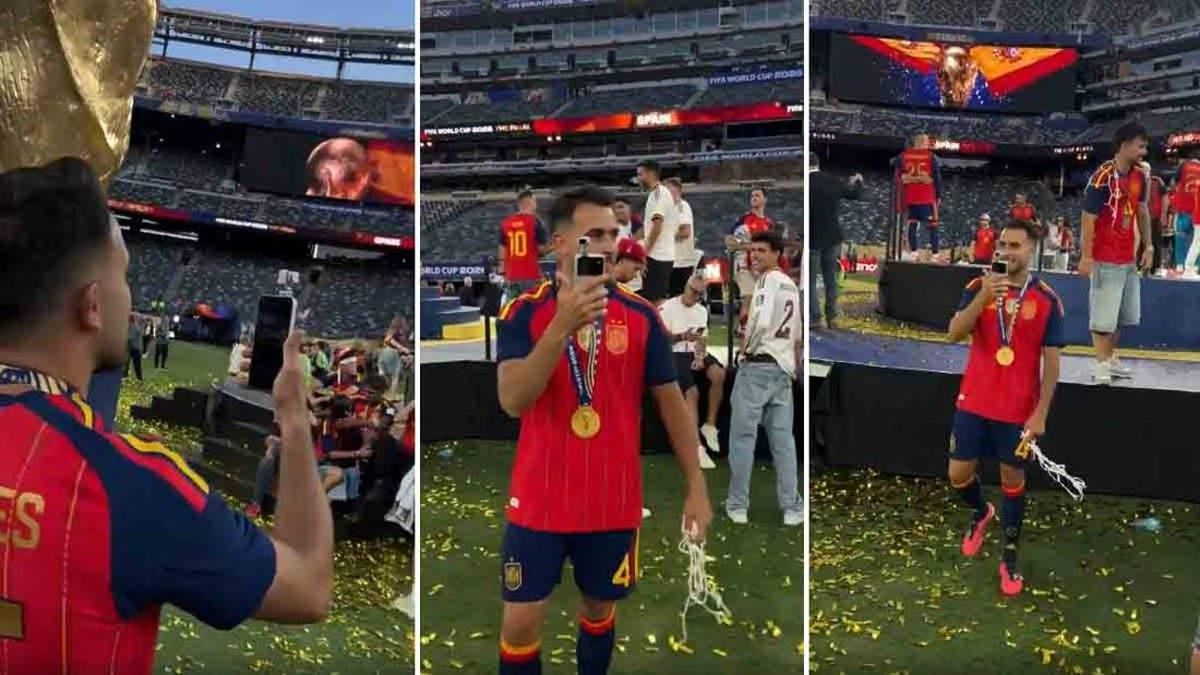 Bek Spanyol Bawa Honor Robot Phone Saat Perayaan Juara Piala Dunia 2026