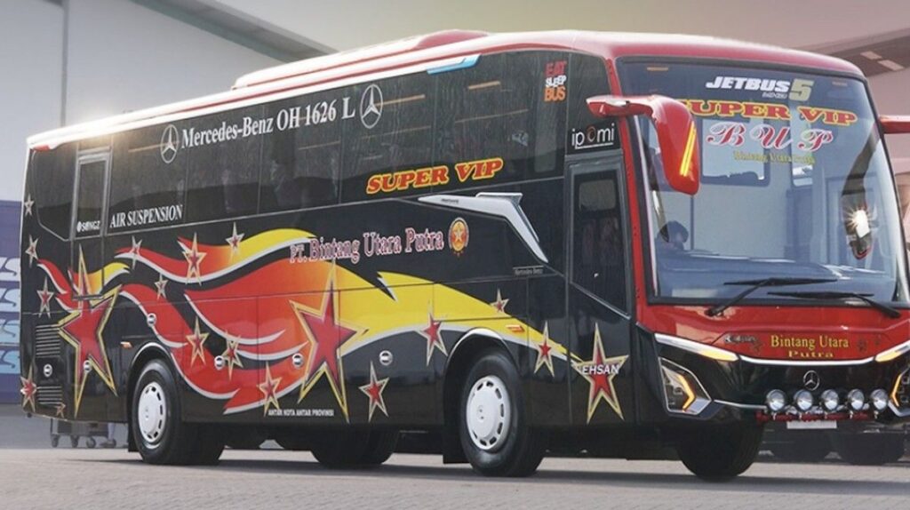 PO Bintang Utara Putra Rilis Bus Super VIP Jetbus 5 Sasis Mercedes Benz