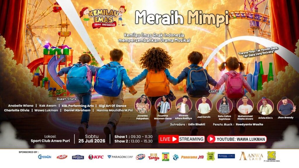 Drama Musikal Meraih Mimpi Sukses Digelar untuk Rayakan Hari Anak Nasional