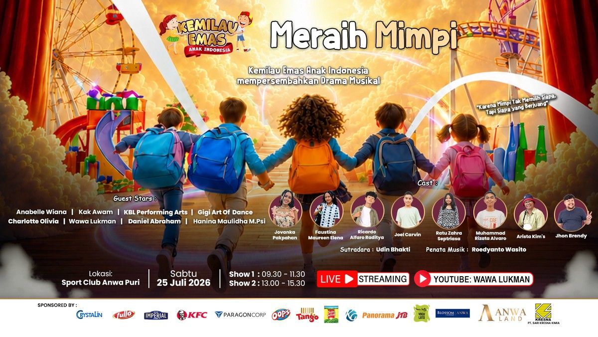 Drama Musikal Meraih Mimpi Sukses Digelar untuk Rayakan Hari Anak Nasional
