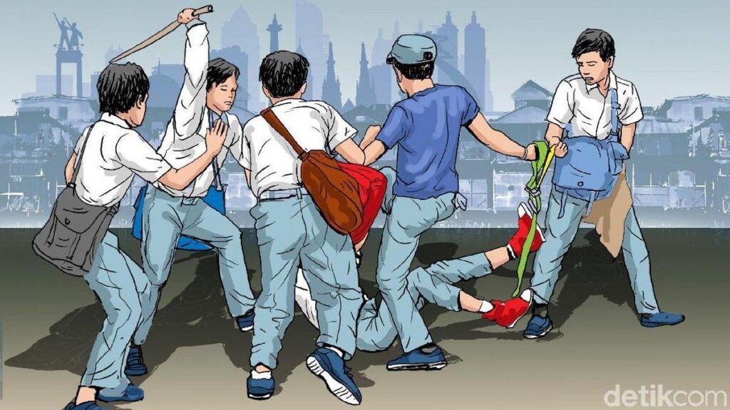 Polsek Metro Penjaringan Bubarkan Sekelompok Pelajar yang Hendak Tawuran di Jalan Gedong Panjang