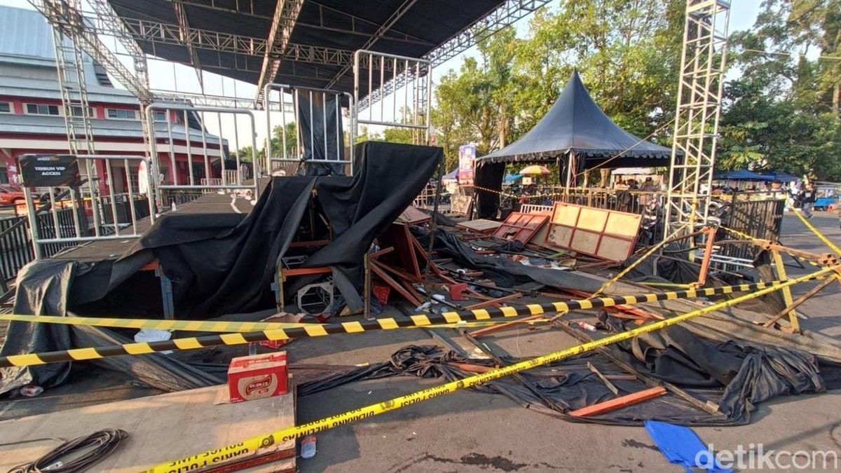 Polisi Periksa 10 Orang Terkait Ambruknya Tribune VIP di Purwokerto