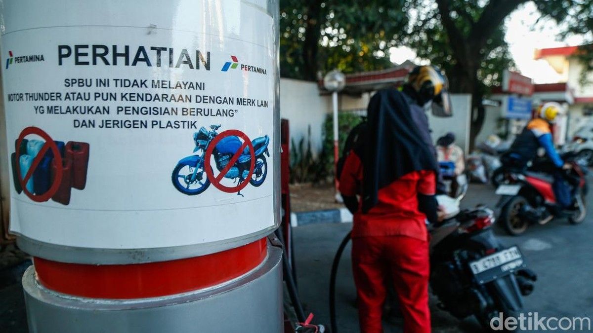 SPBU Pertamina Batasi Pengisian BBM Sepeda Motor Suzuki Thunder