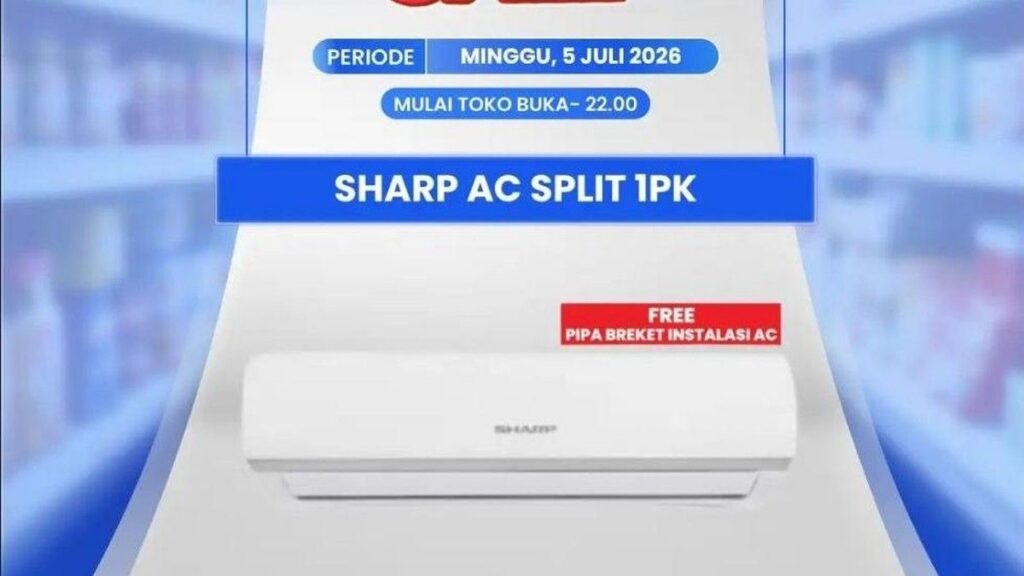 Transmart Gelar Full Day Sale AC Sharp Potong Harga Rp 1 Juta Lebih