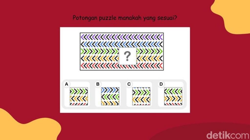 8 Tantangan Asah Otak Menemukan Potongan Puzzle yang Pas