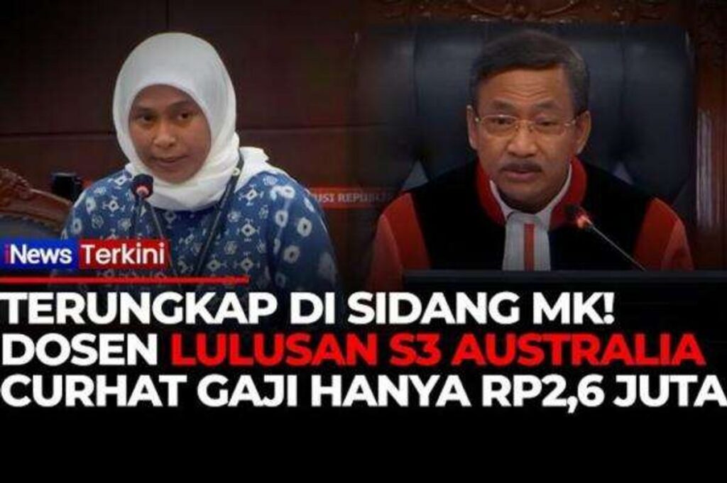 Dosen Non-ASN Keluhkan Gaji Rendah dalam Sidang Mahkamah Konstitusi