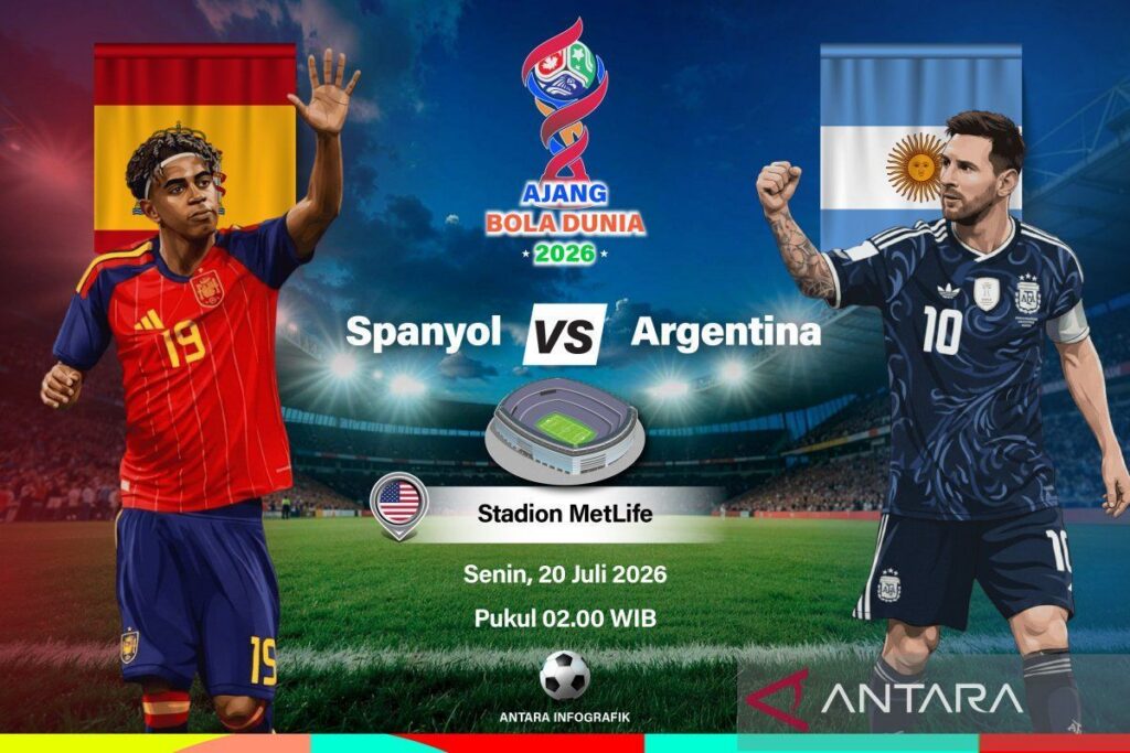 Argentina Hadapi Spanyol pada Final Piala Dunia 2026 di New Jersey