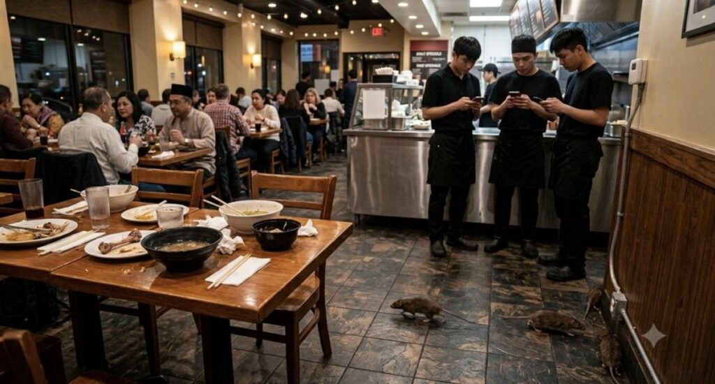 Pelanggan Resah Temukan Tikus Berkeliaran di Restoran Waralaba Populer