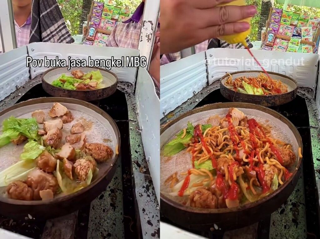 Penjual Leker Viral Buka Jasa Bengkel MBG Modifikasi Isian Makanan
