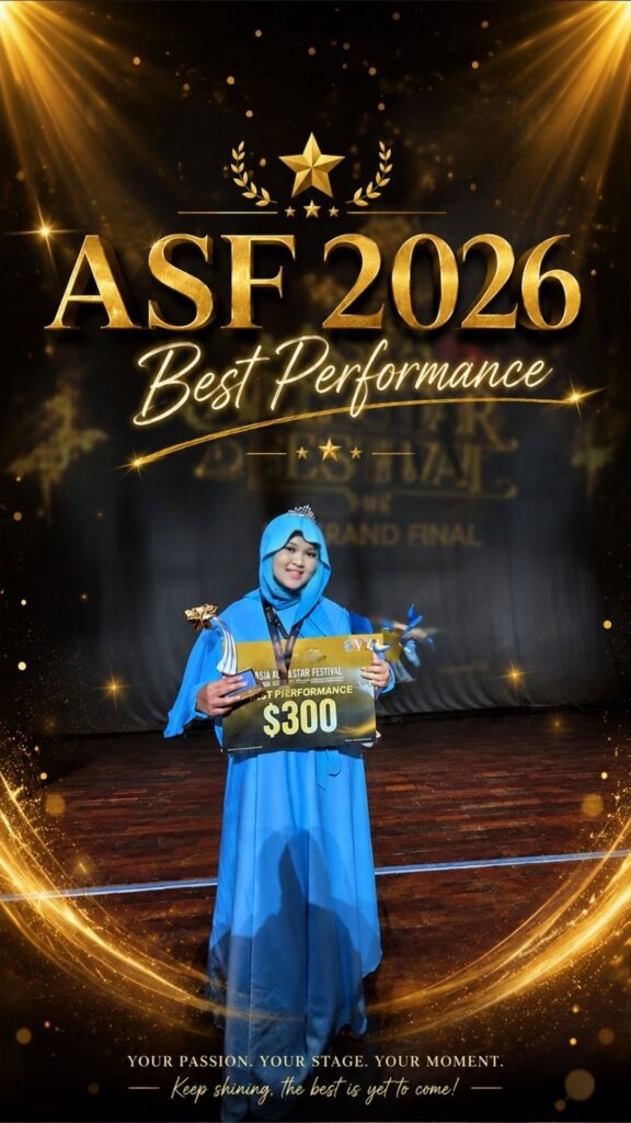 Nadhira Sabet Gold Award di Asia All Stars Festival 2026