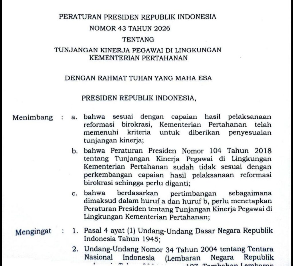 Prabowo Soroti Keterbatasan Anggaran di Tengah Penyesuaian Tukin TNI