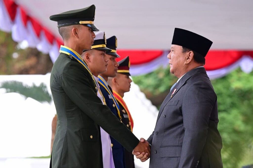 Prabowo Subianto Melantik 1177 Perwira Remaja TNI dan Polri