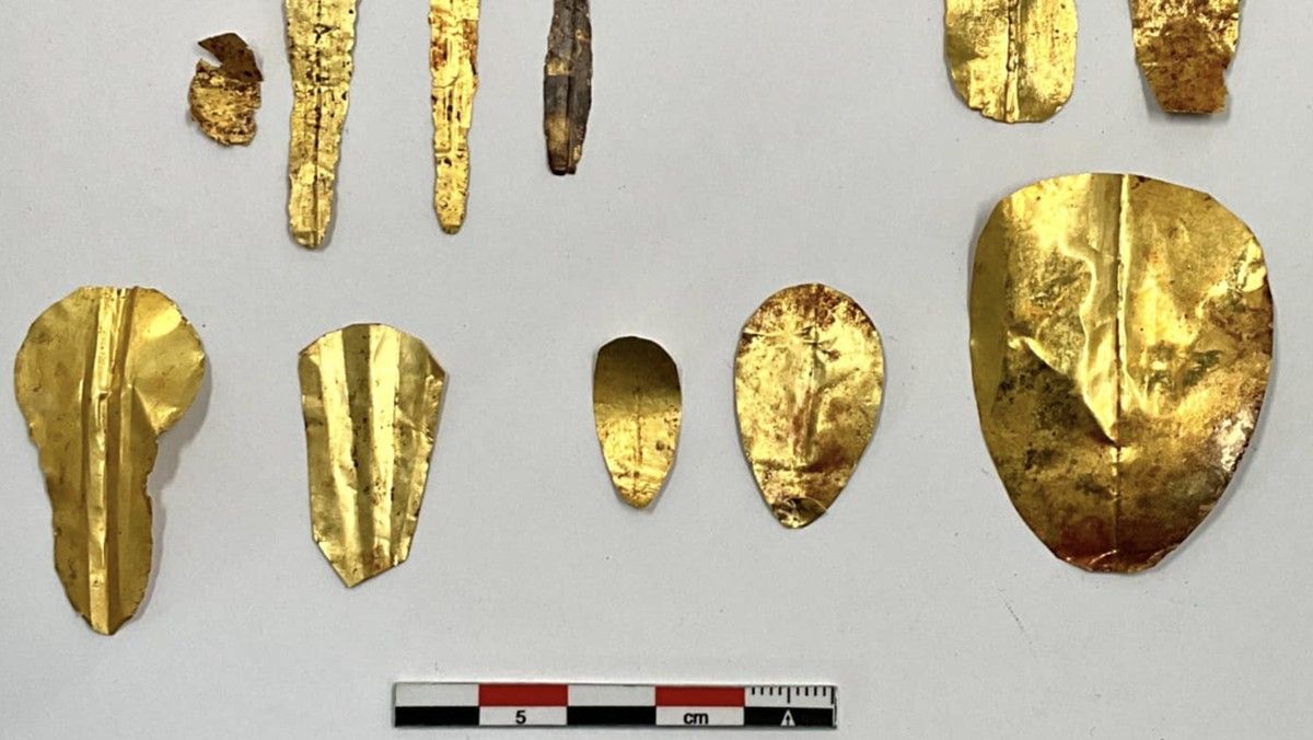 Arkeolog Temukan 24 Lidah Emas di Makam Kuno Mesir Pesisir Mediterania
