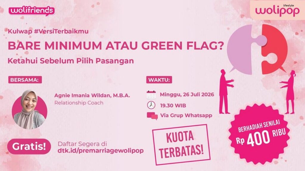 Komunitas WoliFriends Gelar Kulwap Bare Minimum dan Red Flag Bersama Agnie Imania