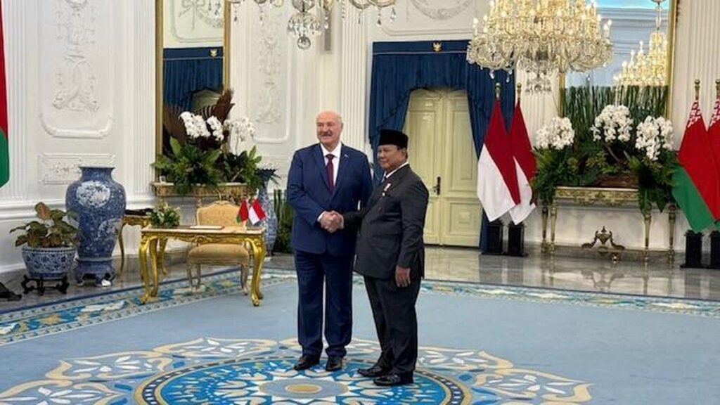 Prabowo Subianto Terima Kunjungan Presiden Belarus di Istana Merdeka