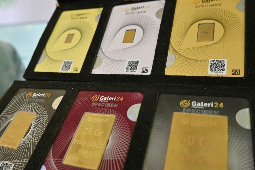 Harga Emas Antam Turun Menjadi Rp2.635.000 per Gram