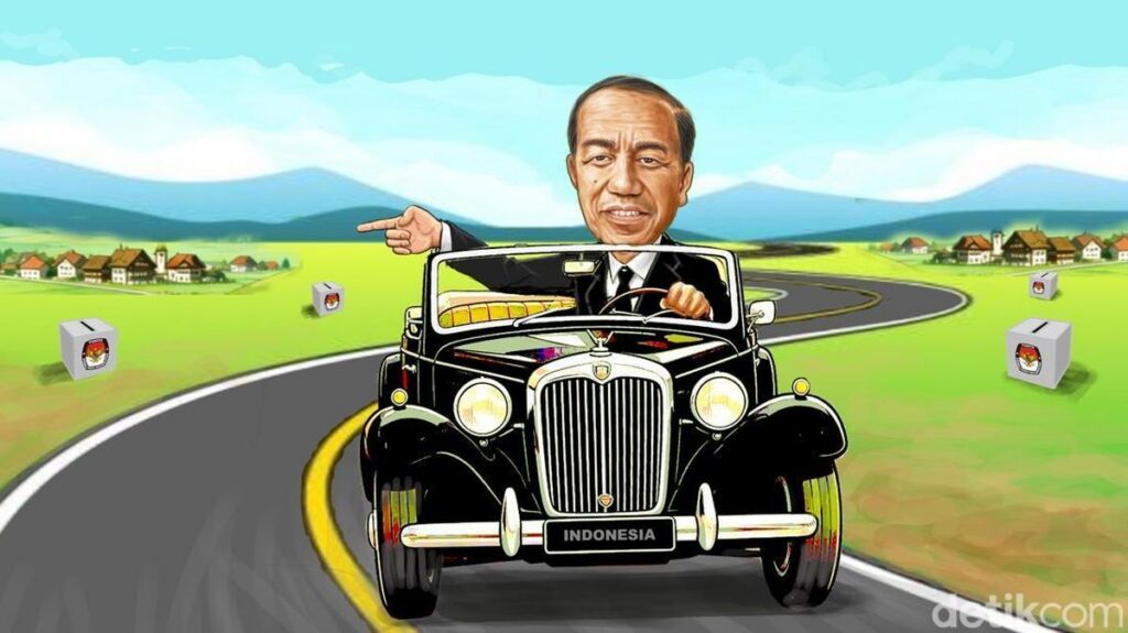 Joko Widodo Jalani Safari Politik Bersama PSI di Lampung