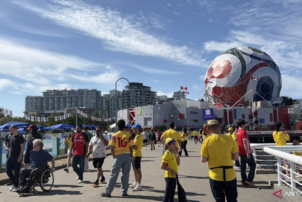 Suporter Kolombia Dominasi Stadion BC Place Menjelang Laga Kontra Swiss