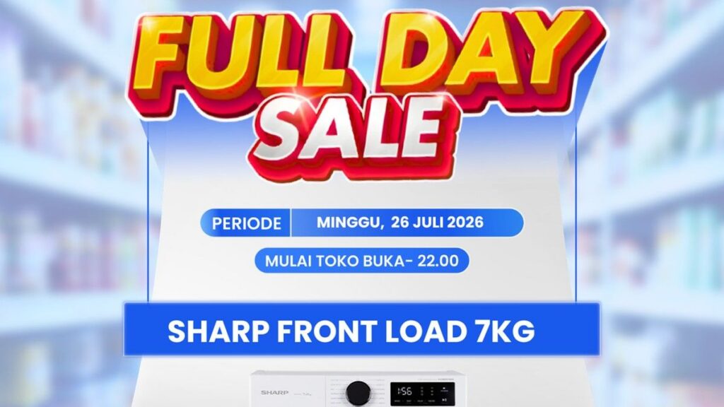 Transmart Gelar Promo Mesin Cuci Front Load Sharp Rp 4 Jutaan