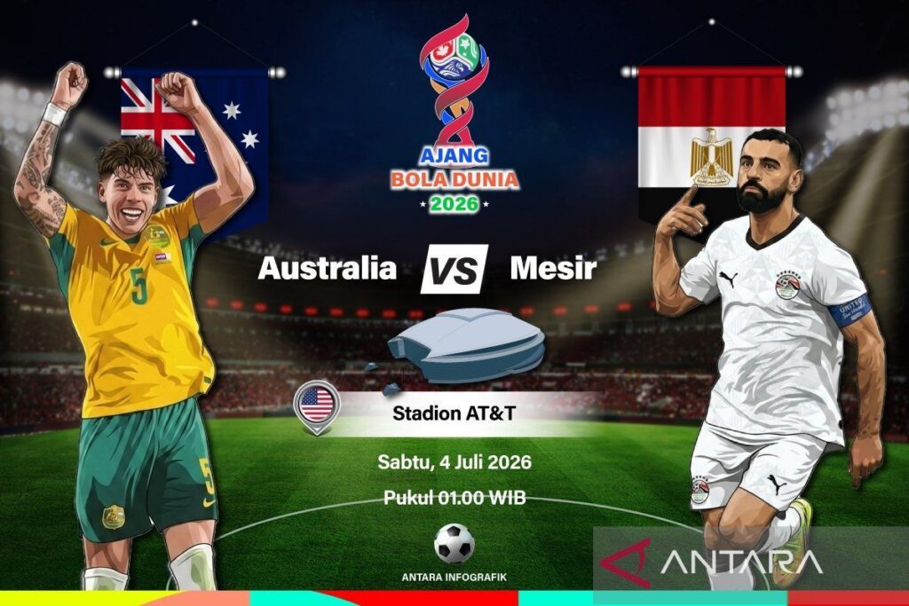 Mesir Tahan Imbang Australia pada Babak 32 Besar Piala Dunia 2026