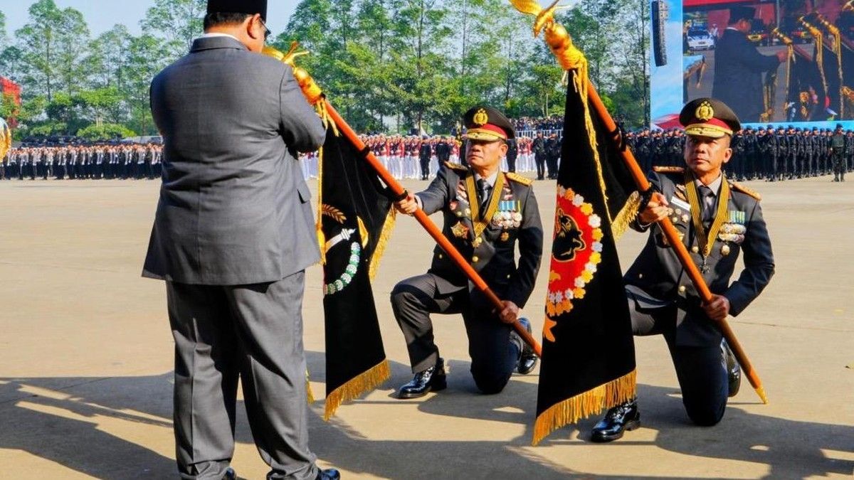 Presiden Prabowo Anugerahkan Penghargaan Nugraha Sakanti kepada Polda Metro Jaya
