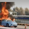 Warganet Soroti Keamanan BYD Seal yang Terbakar di Tol Cikampek