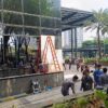 Mobil Tabrak Gedung di SCBD Jakarta Selatan