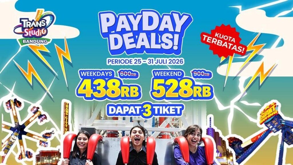 Trans Studio Bandung Tawarkan Promo Payday Deals Hemat untuk Liburan Seru