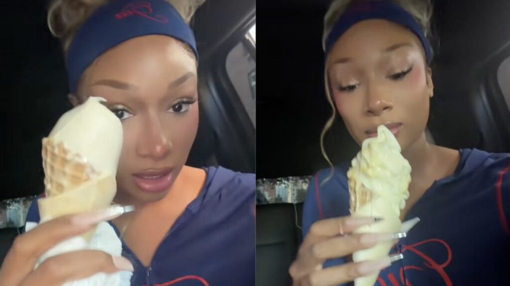 Megan Thee Stallion Ulas Es Krim Mentega Viral di New York