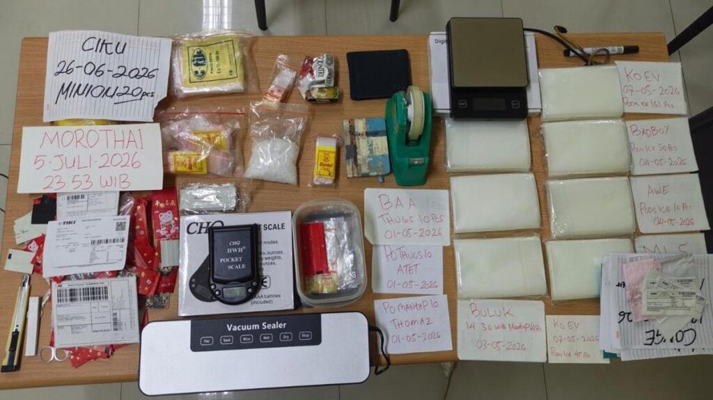 Polsek Babelan Tangkap Pengedar Sabu 98 Gram di Bekasi