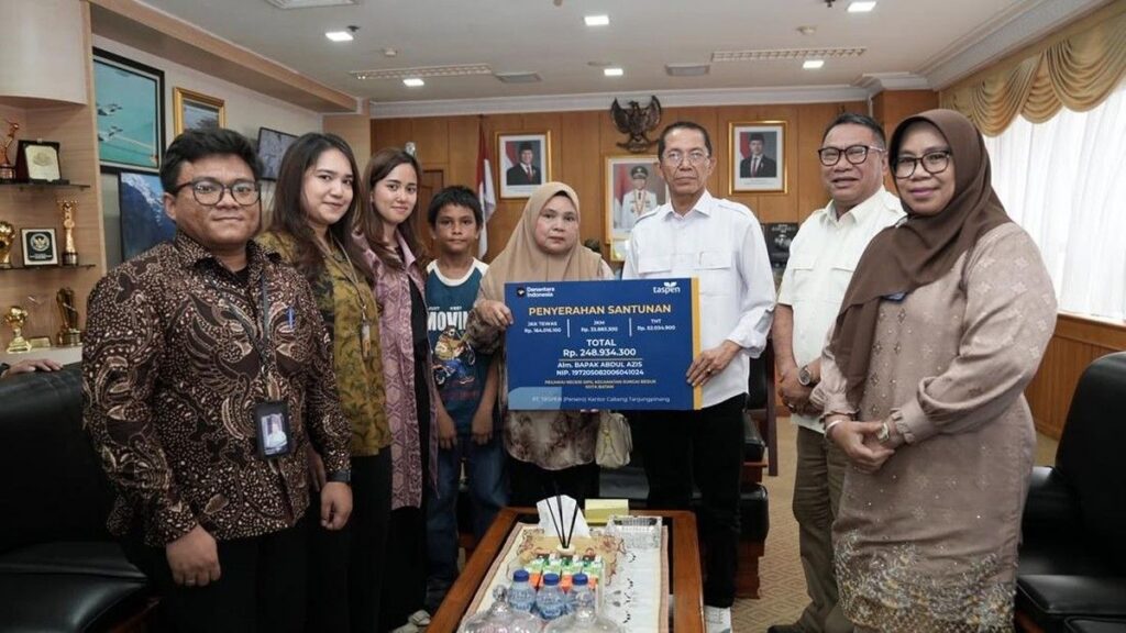 TASPEN Salurkan Santunan JKK dan JKM Rp1,08 Miliar di Kepulauan Riau