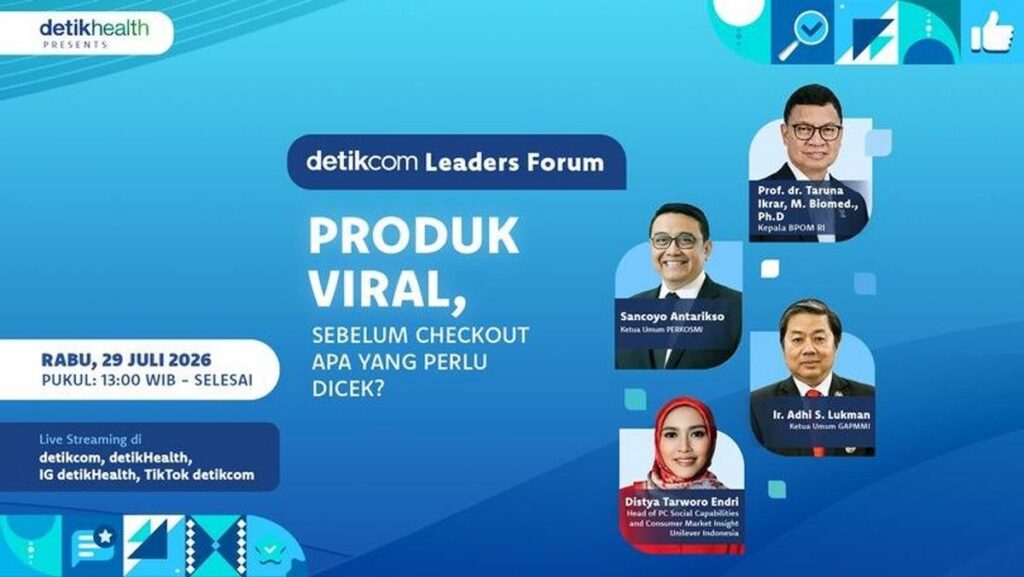 BPOM dan Detikcom Gelar Leaders Forum Bahas Risiko Produk Viral
