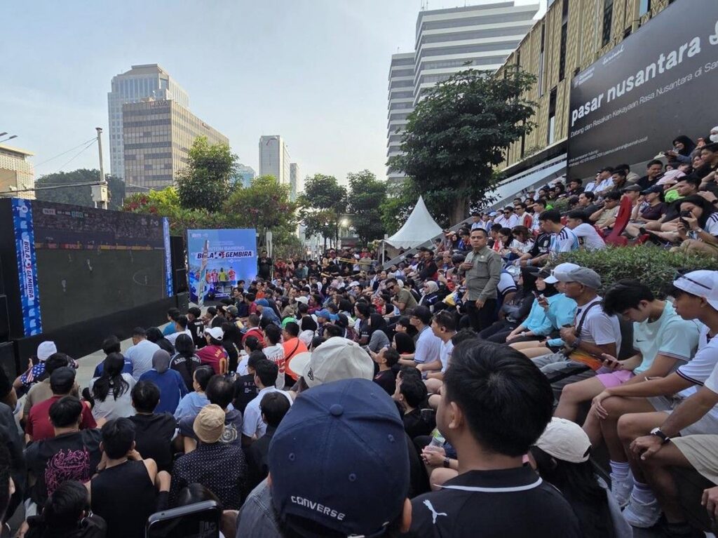 Warga Jakarta Gelar Nonton Bareng Piala Dunia 2026 di Sarinah
