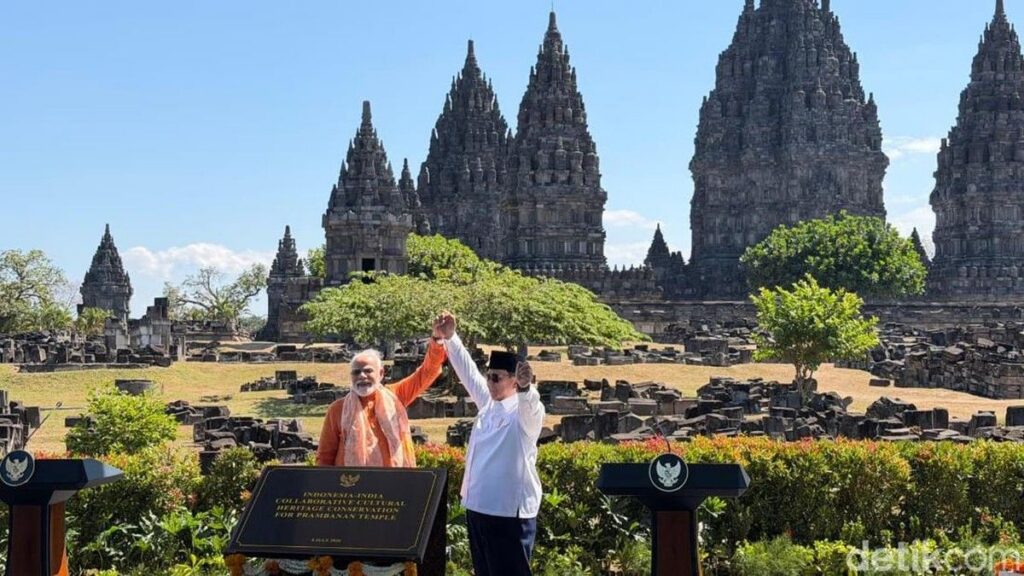 Prabowo dan Narendra Modi Sepakati Restorasi Candi Prambanan