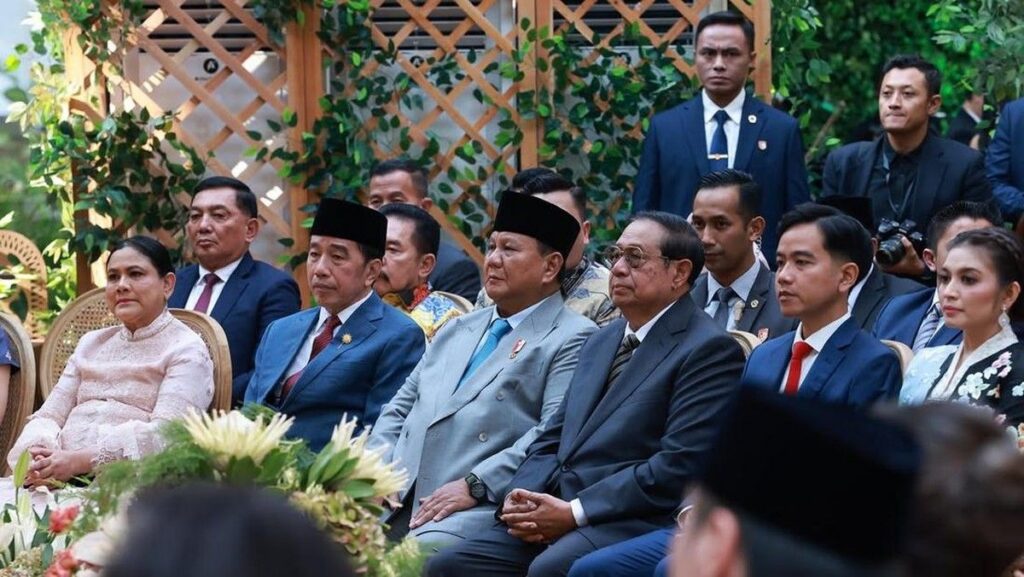 Prabowo dan Jokowi Hadiri Pernikahan Putra Boy Thohir di Jakarta