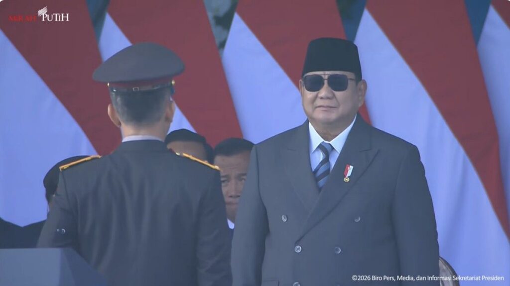 Presiden Prabowo Pimpin Upacara Hari Bhayangkara ke-80 di Cikeas