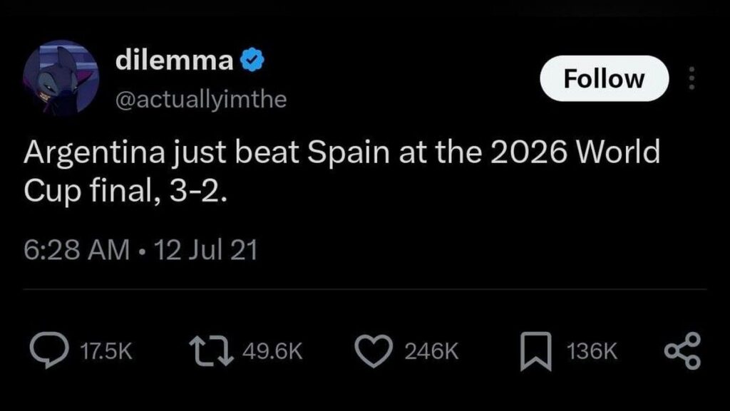 Cuitan Tahun 2021 Viral Ramalkan Final Piala Dunia 2026