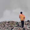 TPA Dengung Lebak Terbakar Api Diduga dari Ilalang