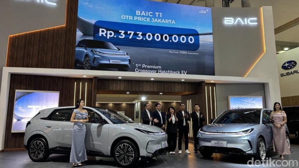 BAIC Resmi Menjual Crossover Listrik T1 Seharga Rp373 Juta di GIIAS 2026