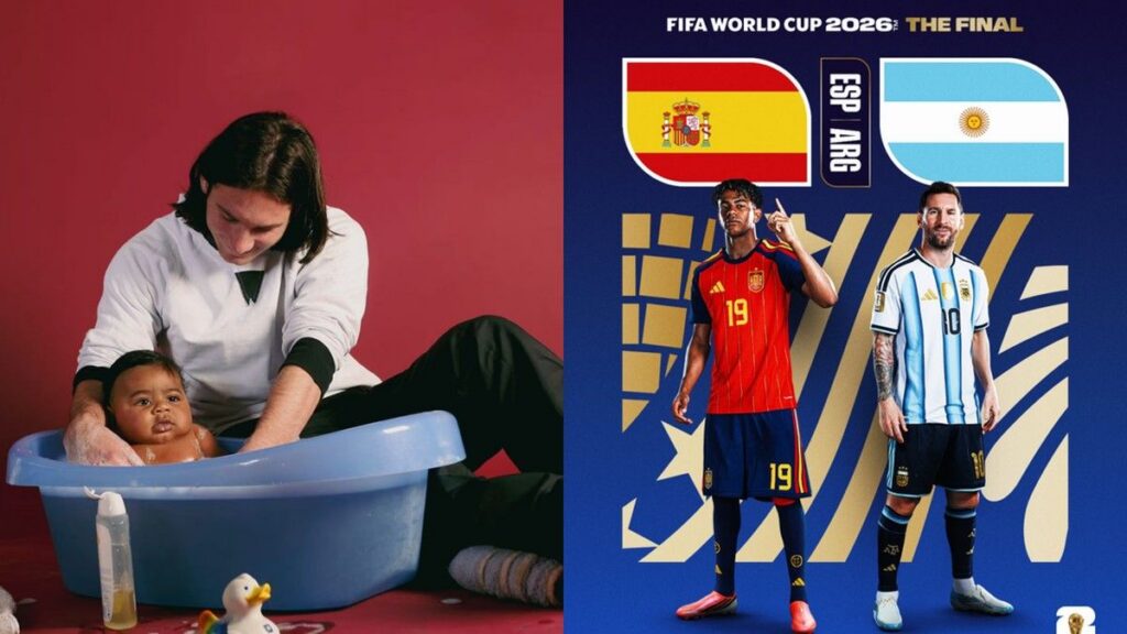 Foto Lionel Messi Mandikan Lamine Yamal Kembali Viral Menjelang Final Piala Dunia 2026