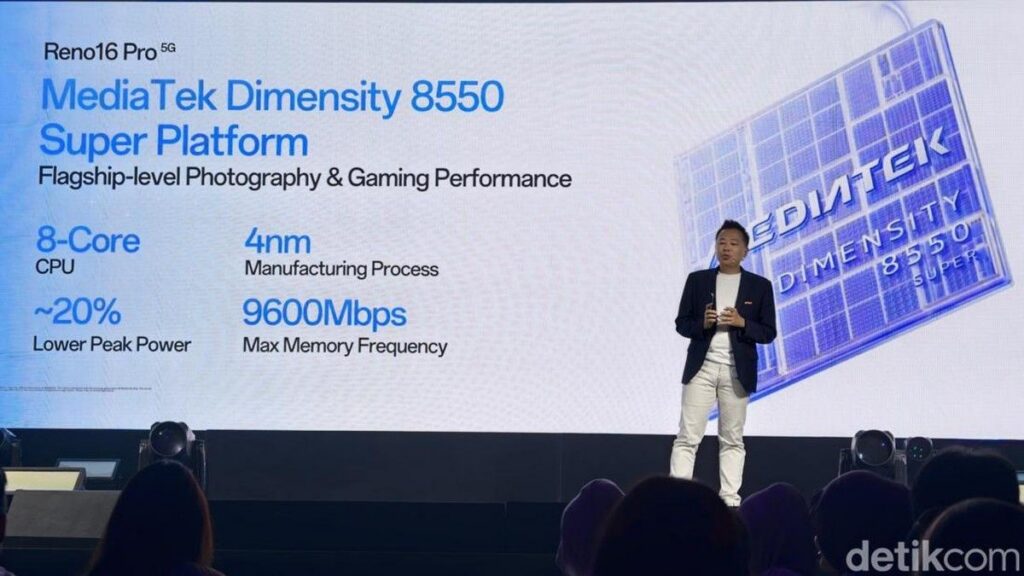 MediaTek Hadirkan Dimensity 8050 Super di Oppo Reno16 Pro 5G
